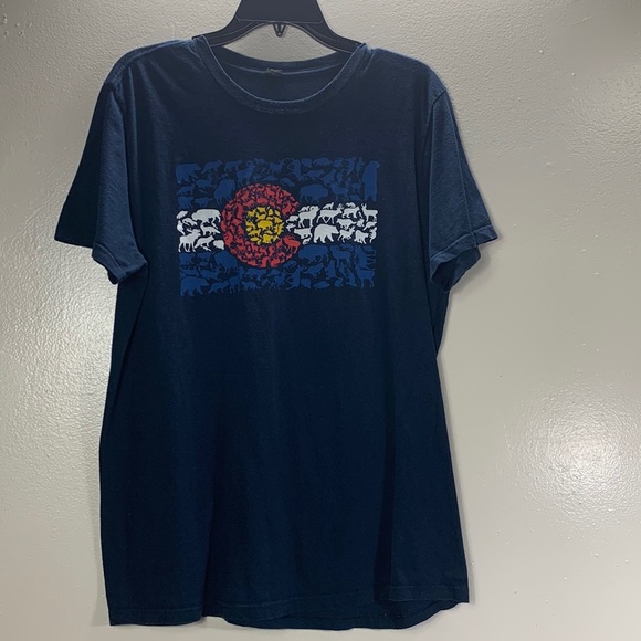 Colorado Caliber Wildlife Flag Men’s T Shirt Size L - Picture 2 of 9
